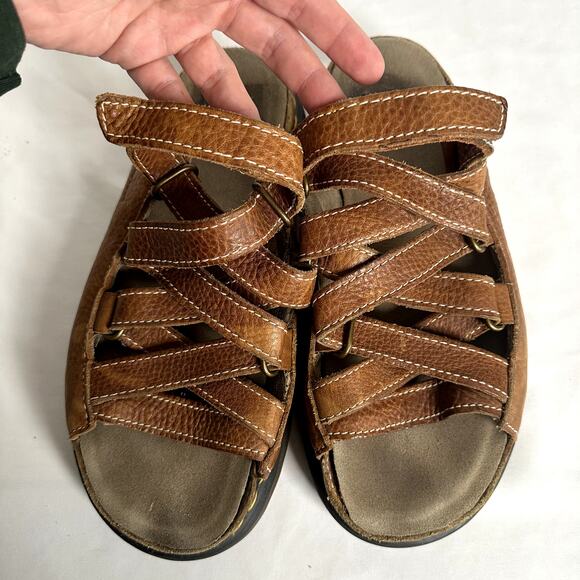 Vintage Dr. Martens Dune Fisherman Leather Chunky Sole Platform Sandals Sz US 10 - Picture 14 of 16